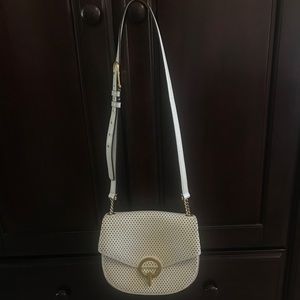 Sandro Pepita Leather crossbody bag